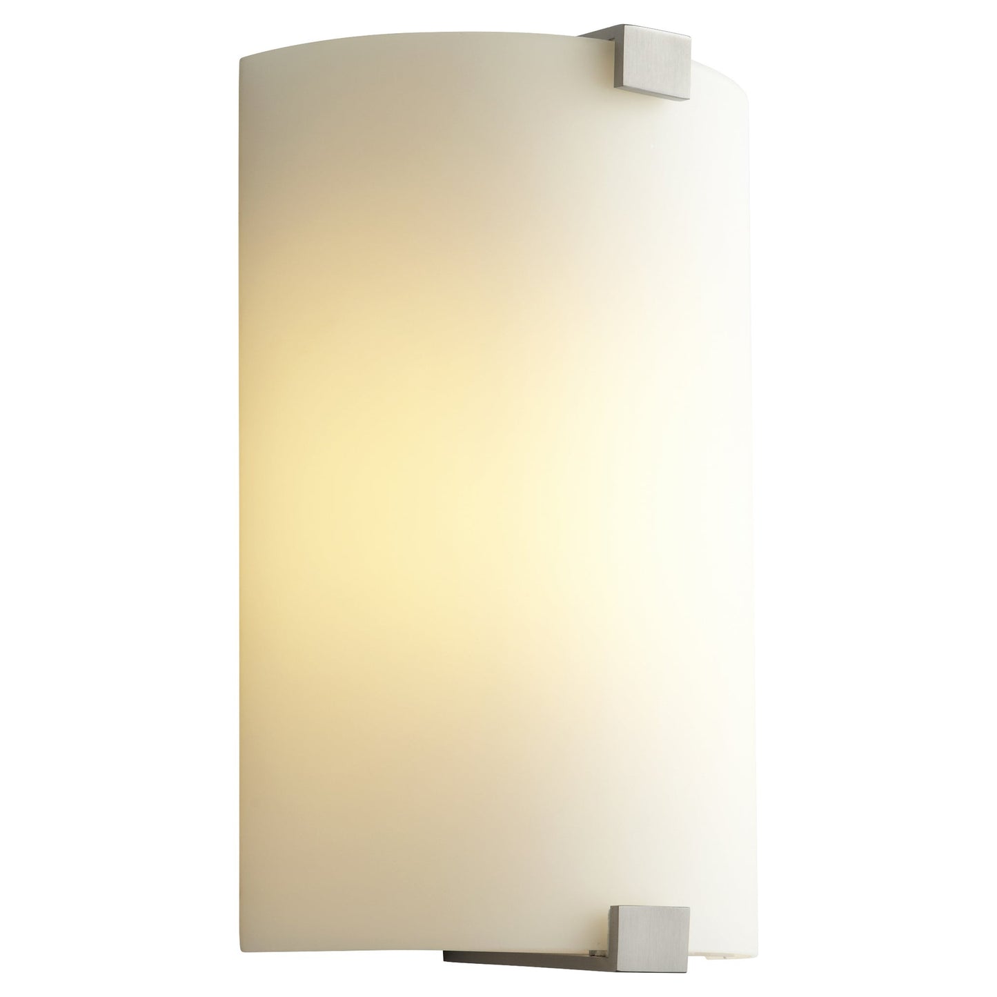 Oxygen SIREN 3-563-40124 Wall Sconce Light Fixture 4000K - Satin Nickel, White Opal Glass