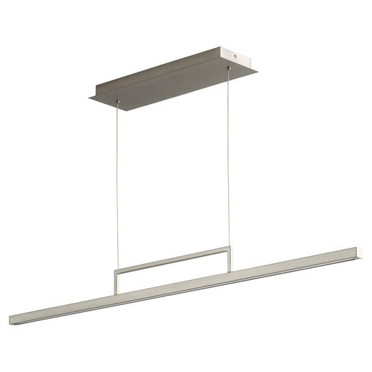 Oxygen STYLUS 3-67-24 Linear Pendant Light Fixture 46 Inch 3000K - Satin Nickel