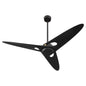 Oxygen APGOEE 3-132-15 Ceiling Fan, 3 Blades – Black, Aged Brass Pillars