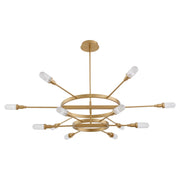 Oxygen Lighting SPERANO 3-6119-40 Gold Vintage Chandelier 60 inch - Aged Brass