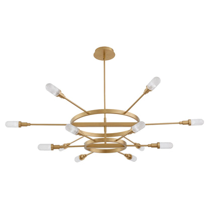 Oxygen Lighting SPERANO 3-6119-40 Gold Vintage Chandelier 60 inch - Aged Brass