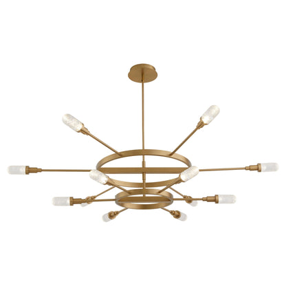 Oxygen Lighting SPERANO 3-6119-40 Gold Vintage Chandelier 60 inch - Aged Brass