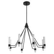 Oxygen Lighting 3-6714-15 ETHOS 8 Light CCT Chandelier 32 inch - Black
