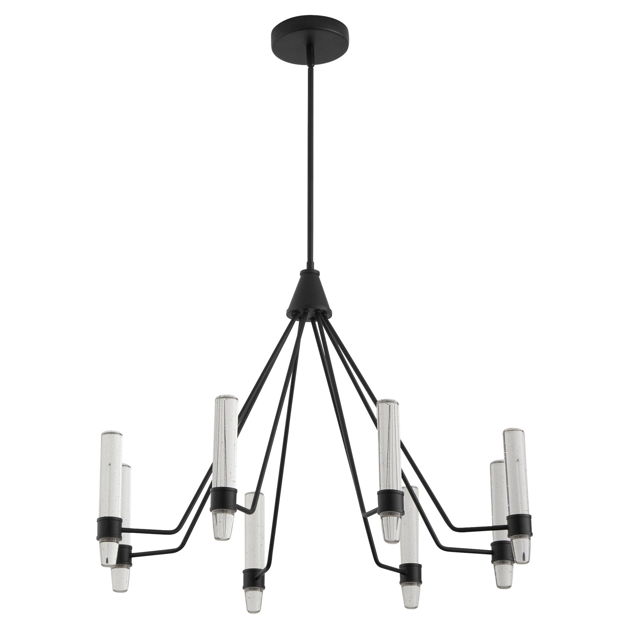 Oxygen Lighting 3-6714-15 ETHOS 8 Light CCT Chandelier 32 inch - Black