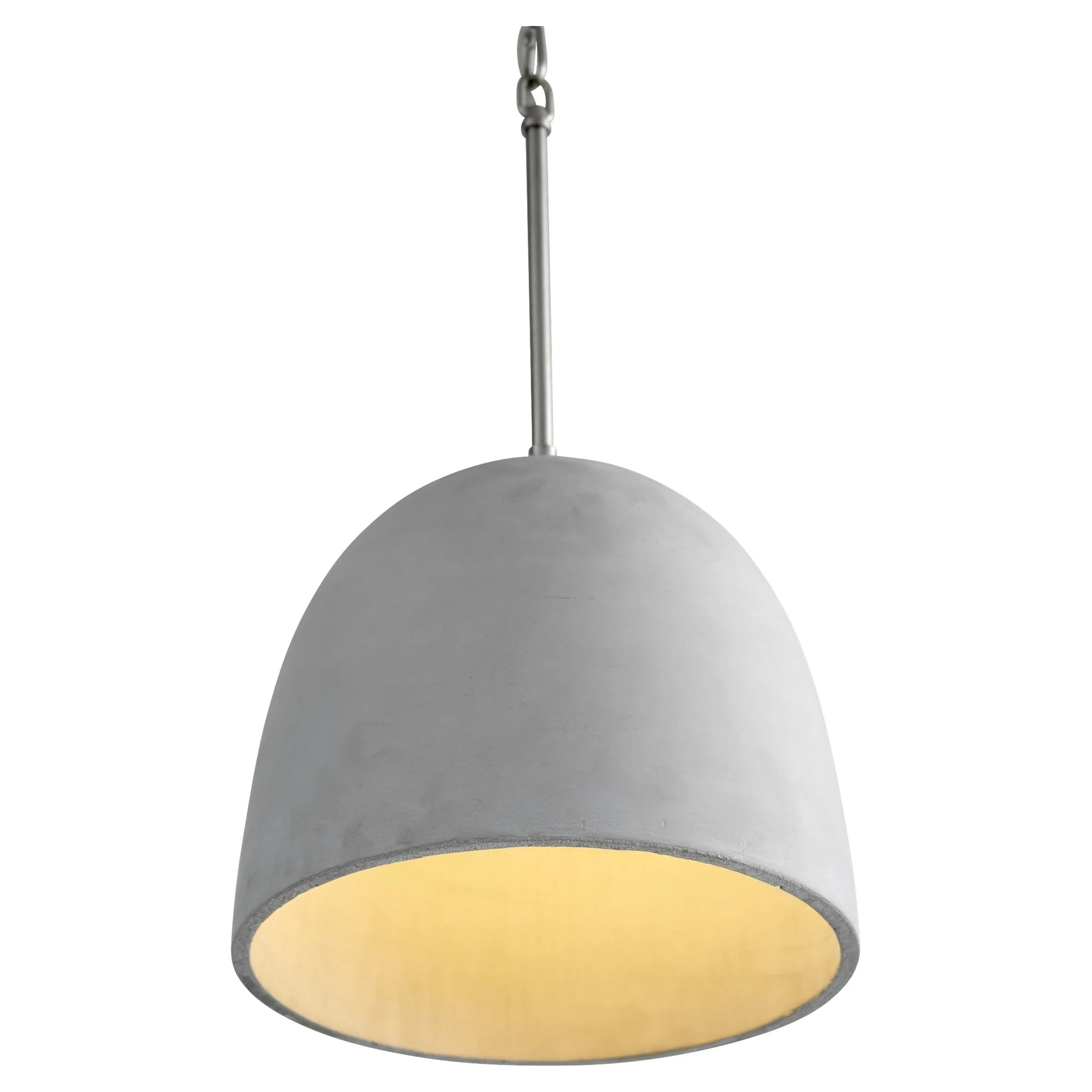 Oxygen Lighting DUNE 3-641-1624 Pendant Light 12 inch, 3000K - Grey, Satin Nickel