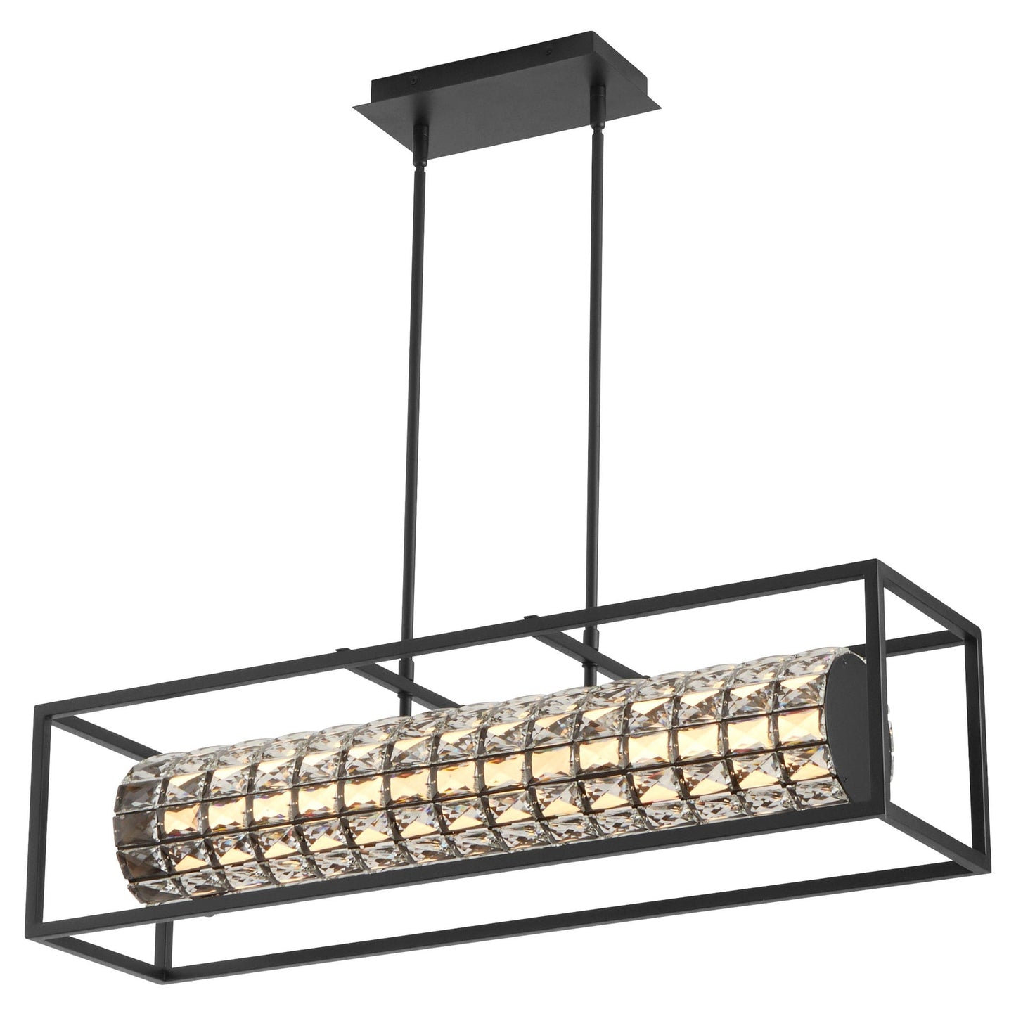 Oxygen Lighting ELAN 3-676-15 Linear Pendant Light Fixture 36 inch CCT Selectable - Black
