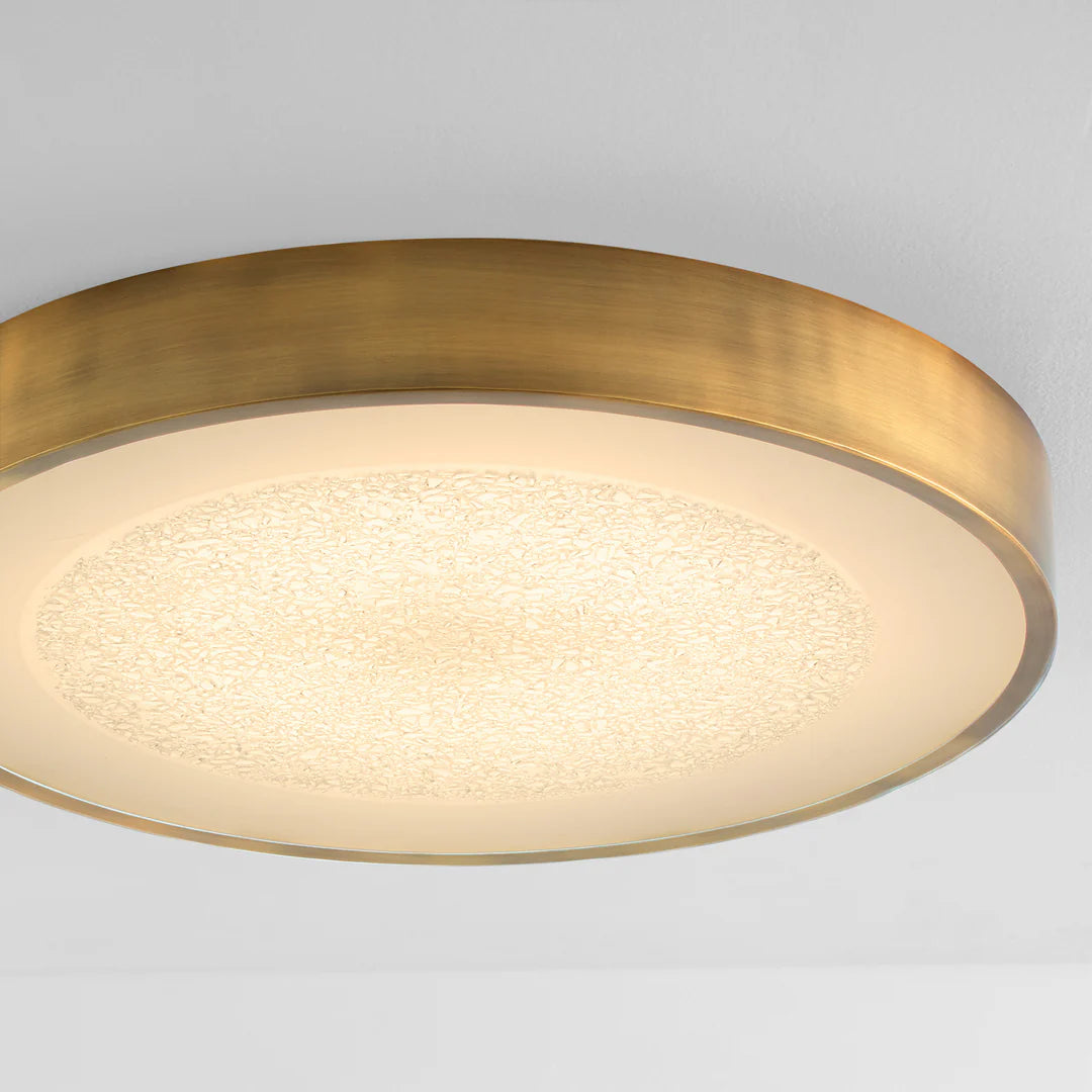 Oxygen Lighting FLOE 3-656-56 Ceiling Mount Light 24 inch, 5CCT - Brushed Brass