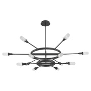 Oxygen Lighting SPERANO 3-6119-15 Vintage Chandelier 60 inch - Matte Black