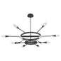 Oxygen Lighting SPERANO 3-6119-15 Vintage Chandelier 60 inch - Matte Black