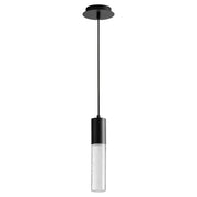 Oxygen Lighting SPIRIT 3-69-4015 LED Pendant Light 4000k - Black, Clear Bubble Glass Diffuser