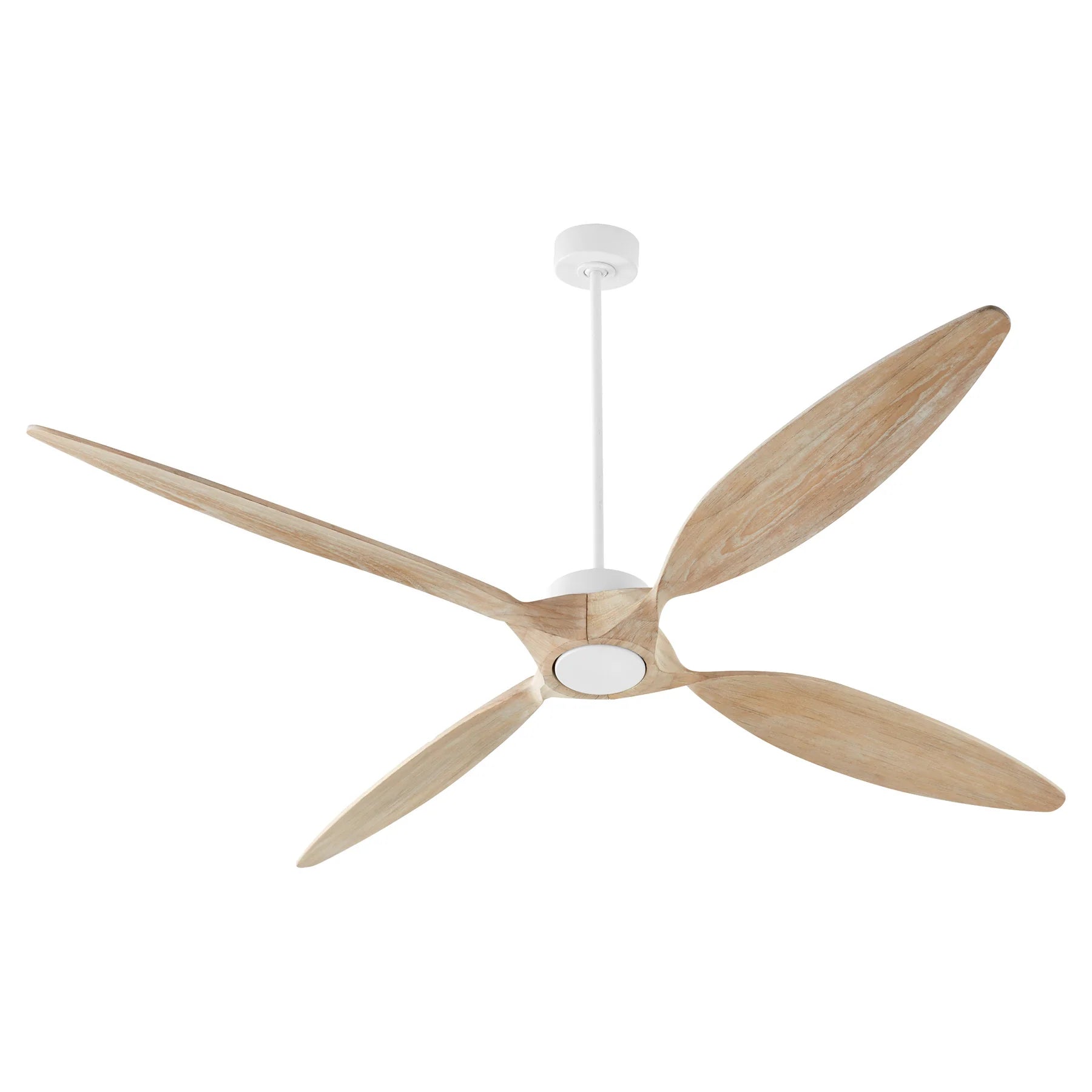 Quorum PAPILLON 28804-8 Smart by Bond Ceiling Fan, Large 80 inch blade span - WiFi Fan - Studio White, Solid Wood Weathered Gray
