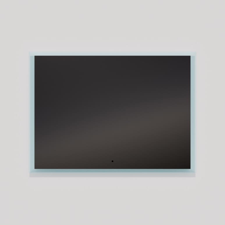 Oxygen Starlight 3-0604-15 Lighted LED Mirror 48 Inch x 48 Inch Square  - Black