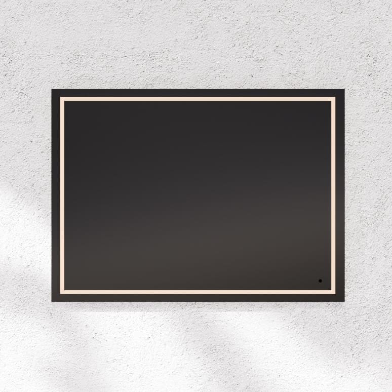 Oxygen Track 3-0502-15 Lighted LED Mirror 24 Inch x 36 Inch - Black