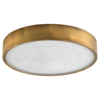 Oxygen Lighting Floe 3-655-56 Ceiling Mount, UL Damp Rated, Brushed Brass