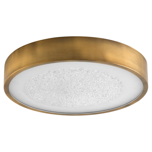 Oxygen Lighting Floe 3-655-56 Ceiling Mount, UL Damp Rated, Brushed Brass