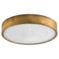 Oxygen Lighting Floe 3-655-56 Ceiling Mount, UL Damp Rated, Brushed Brass