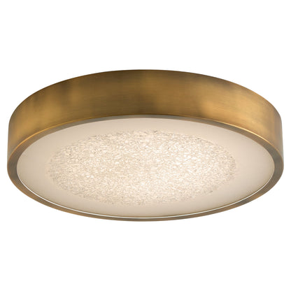 Oxygen Lighting Floe 3-655-56 Ceiling Mount, UL Damp Rated, Brushed Brass