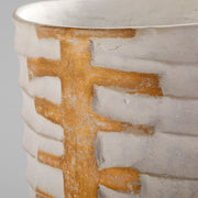 Cyan Design 10672 Luxe Vessel Vase - White And Gold - Medium