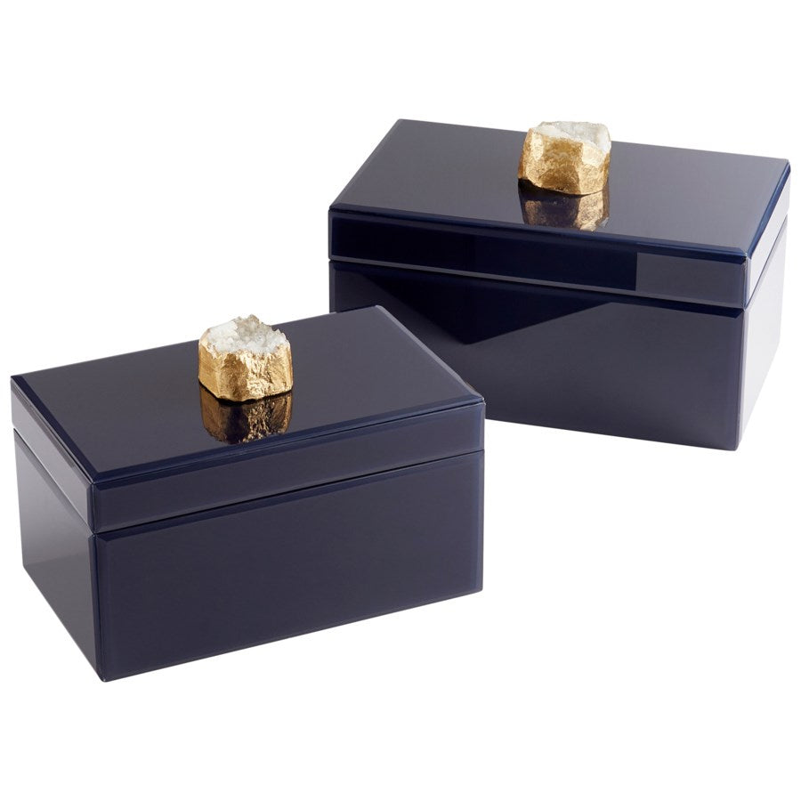 Cyan Design 10747 Solitaire Container - Blue - Small