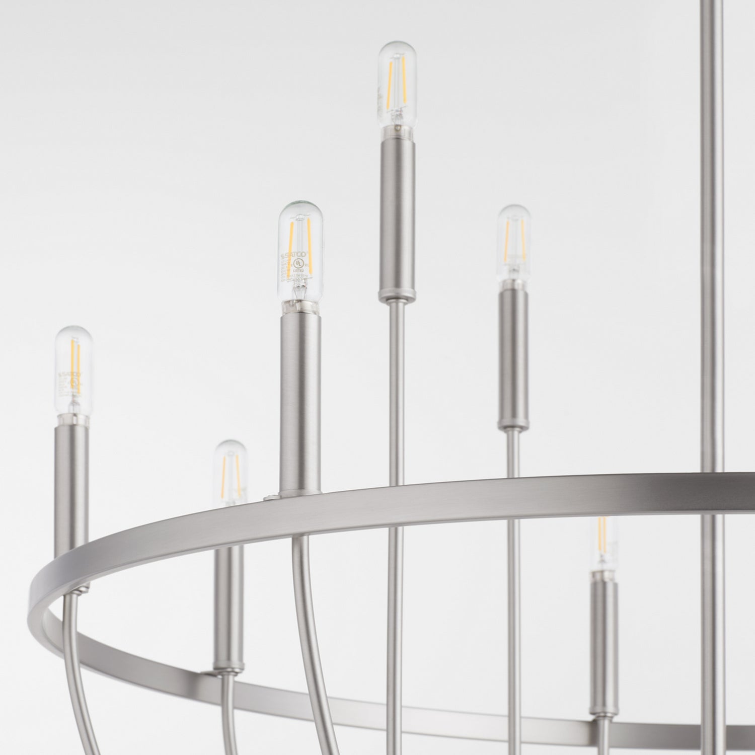 Quorum Tribute 6374-12-65 Chandelier - Satin Nickel