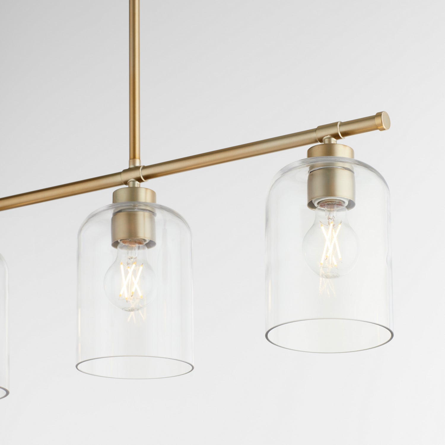 Quorum Tribute 6574-4-80 Chandelier - Aged Brass