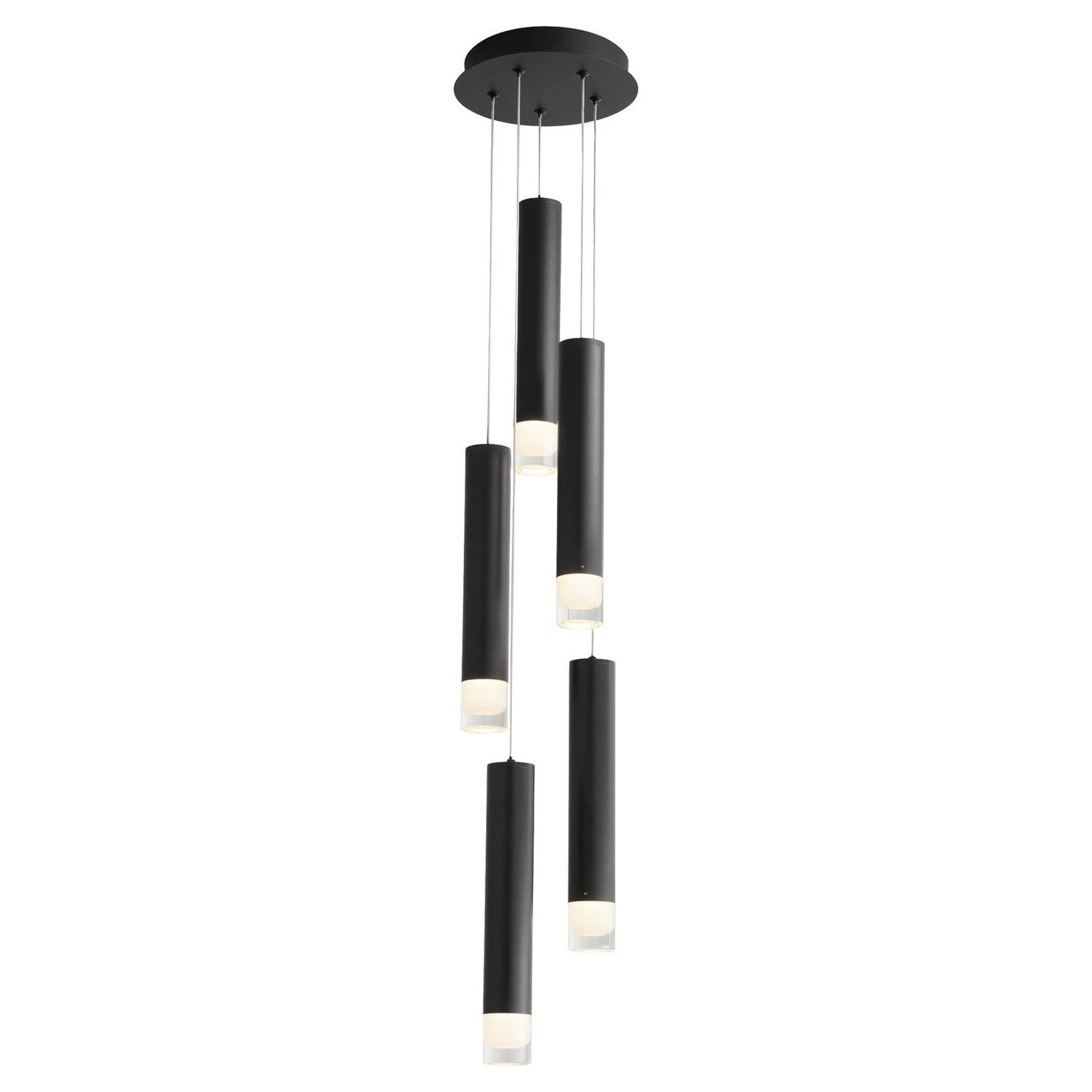 Oxygen Alarum 3-6194-15 5 Light CCT Pendant Light Modern - Black