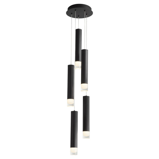 Oxygen Alarum 3-6194-15 5 Light CCT Pendant Light Modern - Black