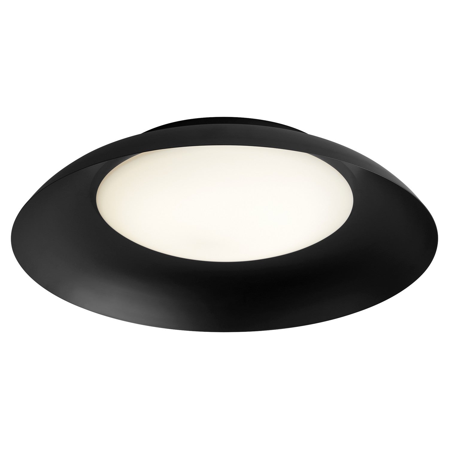 Oxygen Bongo 3-679-15 Flush Ceiling Light Fixture - Black