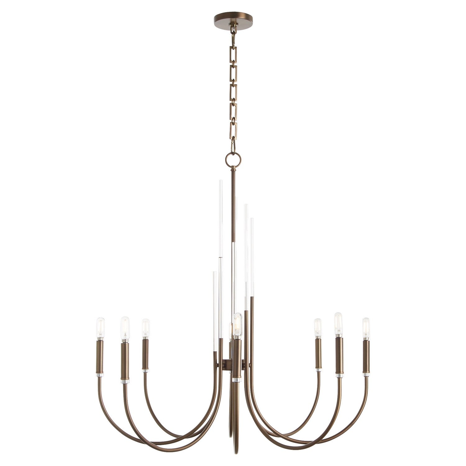 Quorum Summit 6223-8-81 Chandelier - Dark Brass