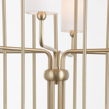 Quorum Charlotte 698-12-80 Chandelier - Aged Brass