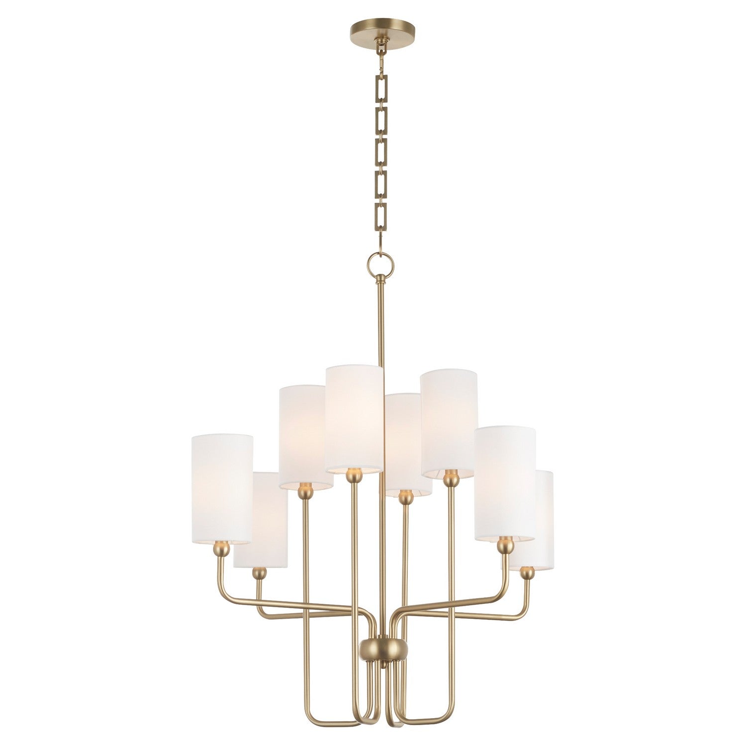 Quorum Charlotte 698-8-80 Chandelier - Aged Brass