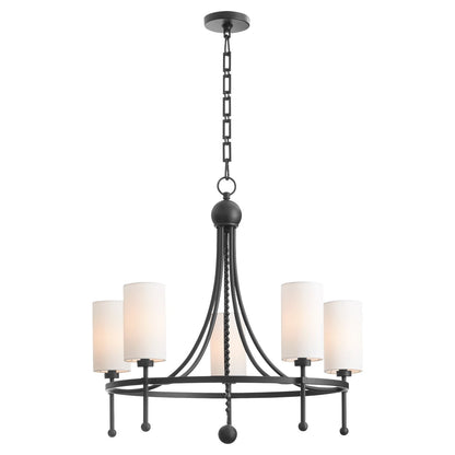 Quorum Lee Boulevard 664-5-59 Chandelier - Matte Black