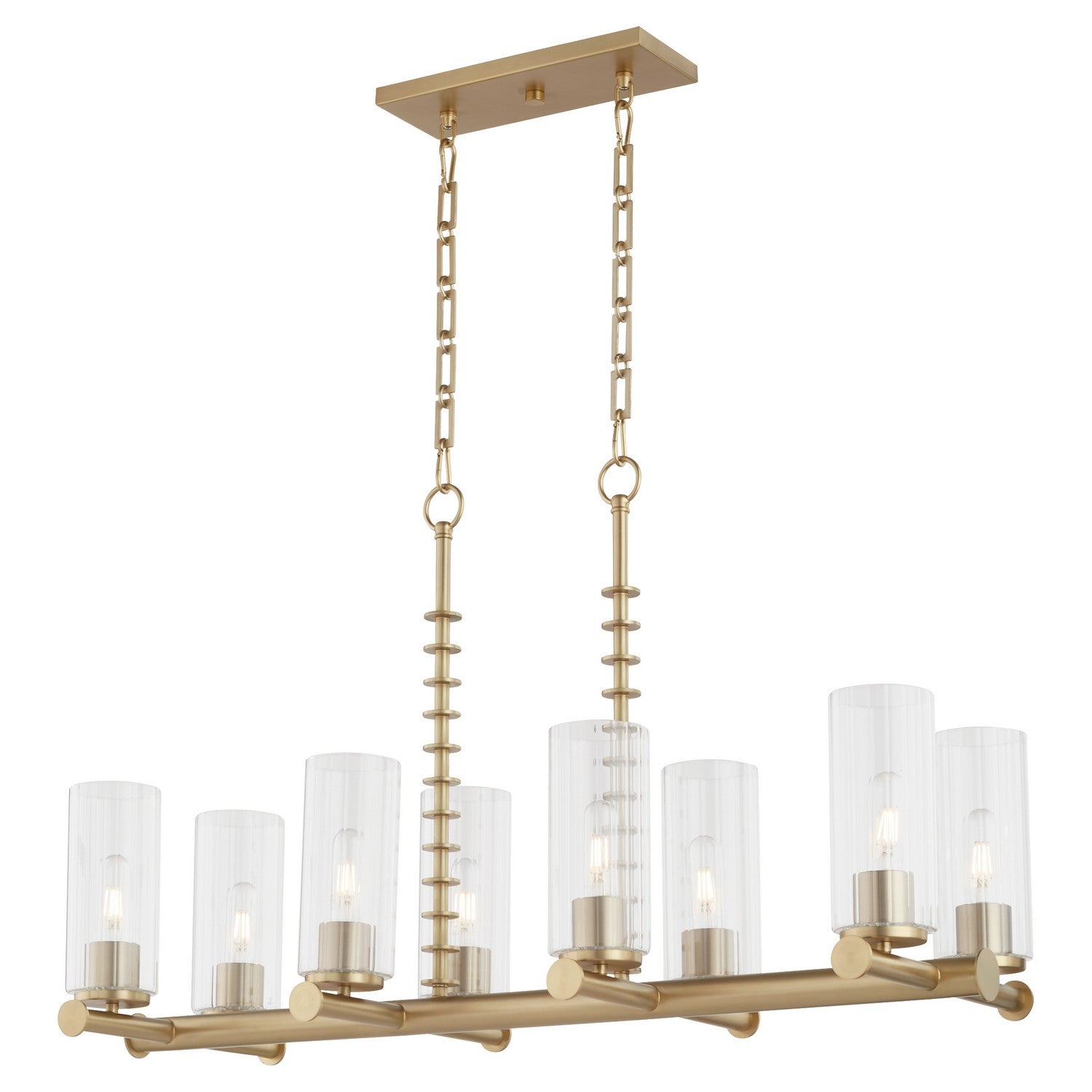 Quorum Juniper 651-8-80 Chandelier - Aged Brass