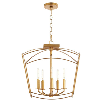 Quorum Mantle 2812-18-74 Dual Mount - Gold Leaf