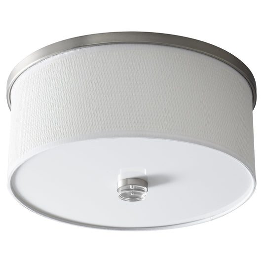 Oxygen Echo 3-695-24-EM Modern Ceiling Mount - Satin Nickel W/ White Grass