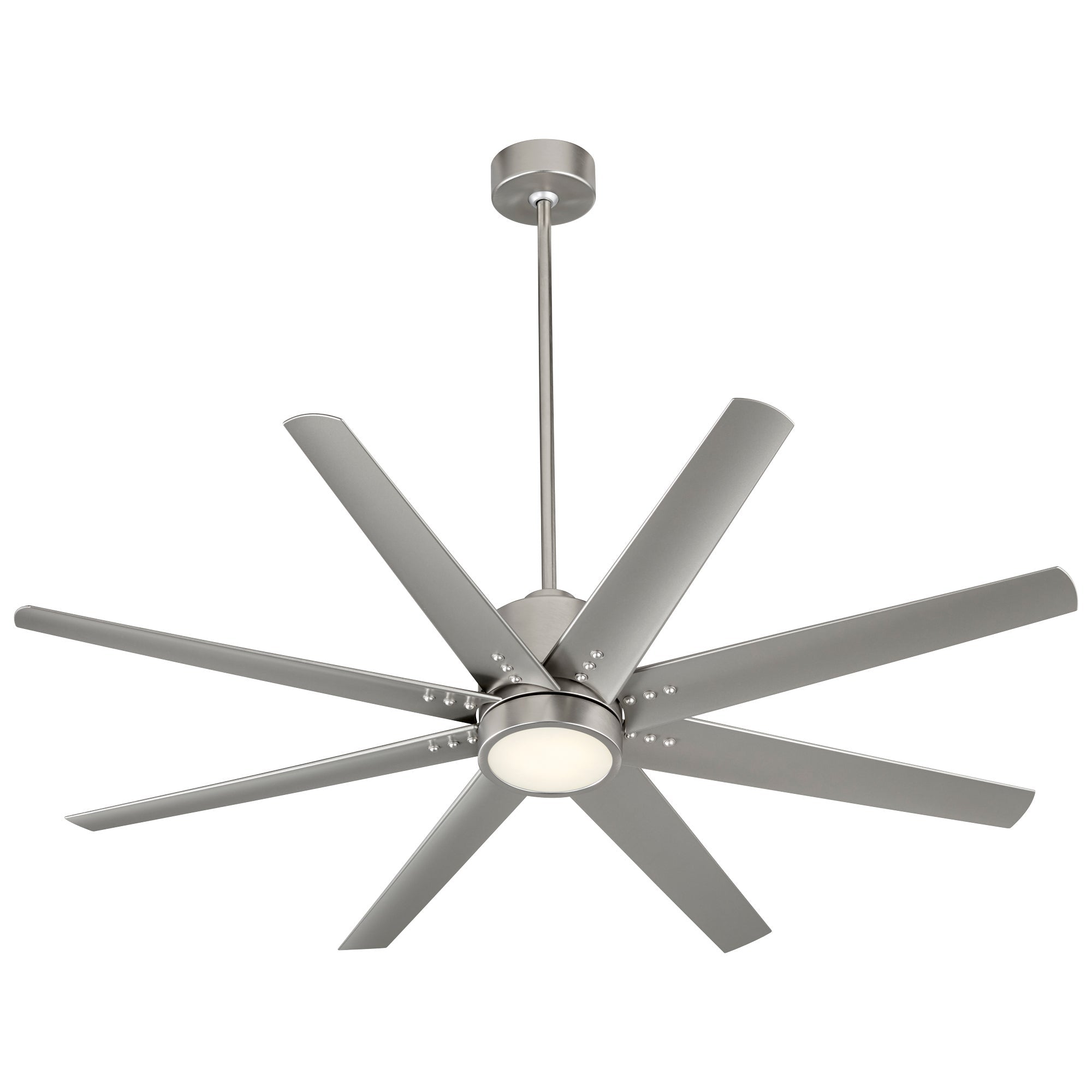 Oxygen FLEET Ceiling Fan 56 Inch Eight Blade Fan 6 Speed Reversible with Remote and Optional LED Light Kit, Damp Rated