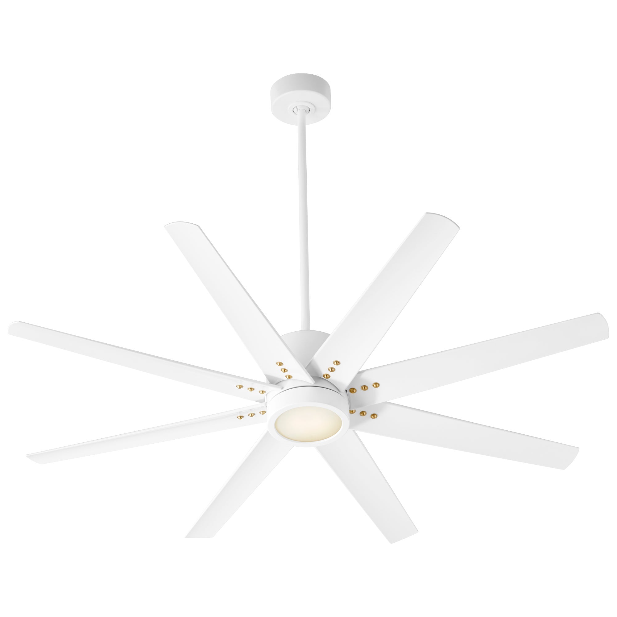 Oxygen FLEET Ceiling Fan 56 Inch Eight Blade Fan 6 Speed Reversible with Remote and Optional LED Light Kit, Damp Rated