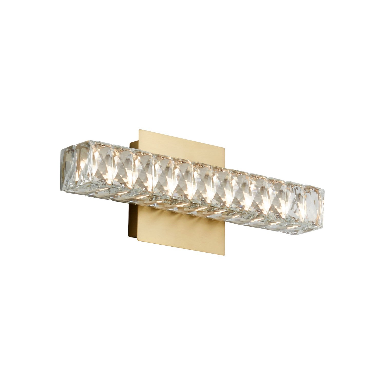 Oxygen Elan 3-572-40 Modern Sconce LED Wall Light Fixture- Aged Brass