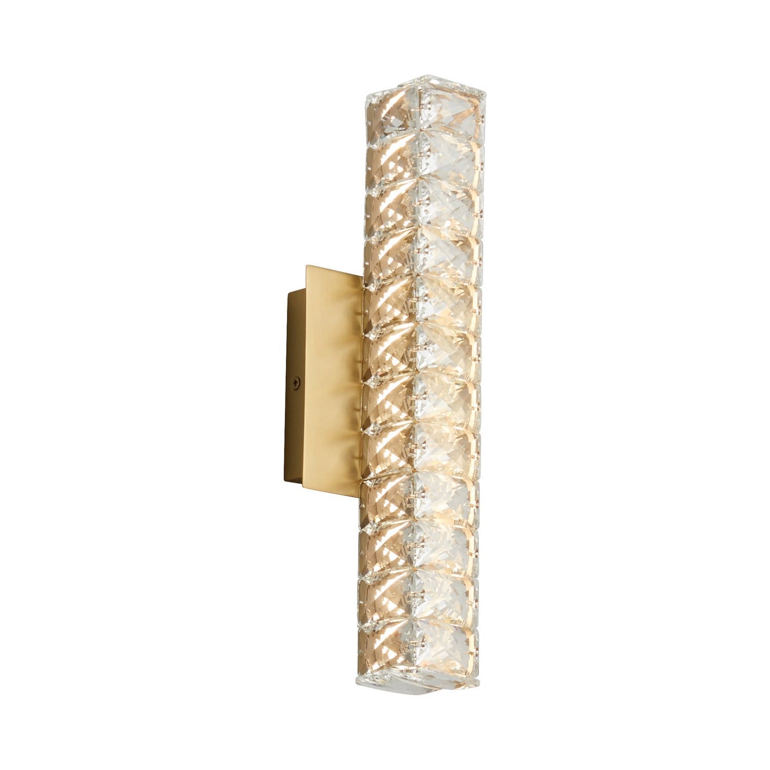 Oxygen Elan 3-572-40 Modern Sconce LED Wall Light Fixture- Aged Brass