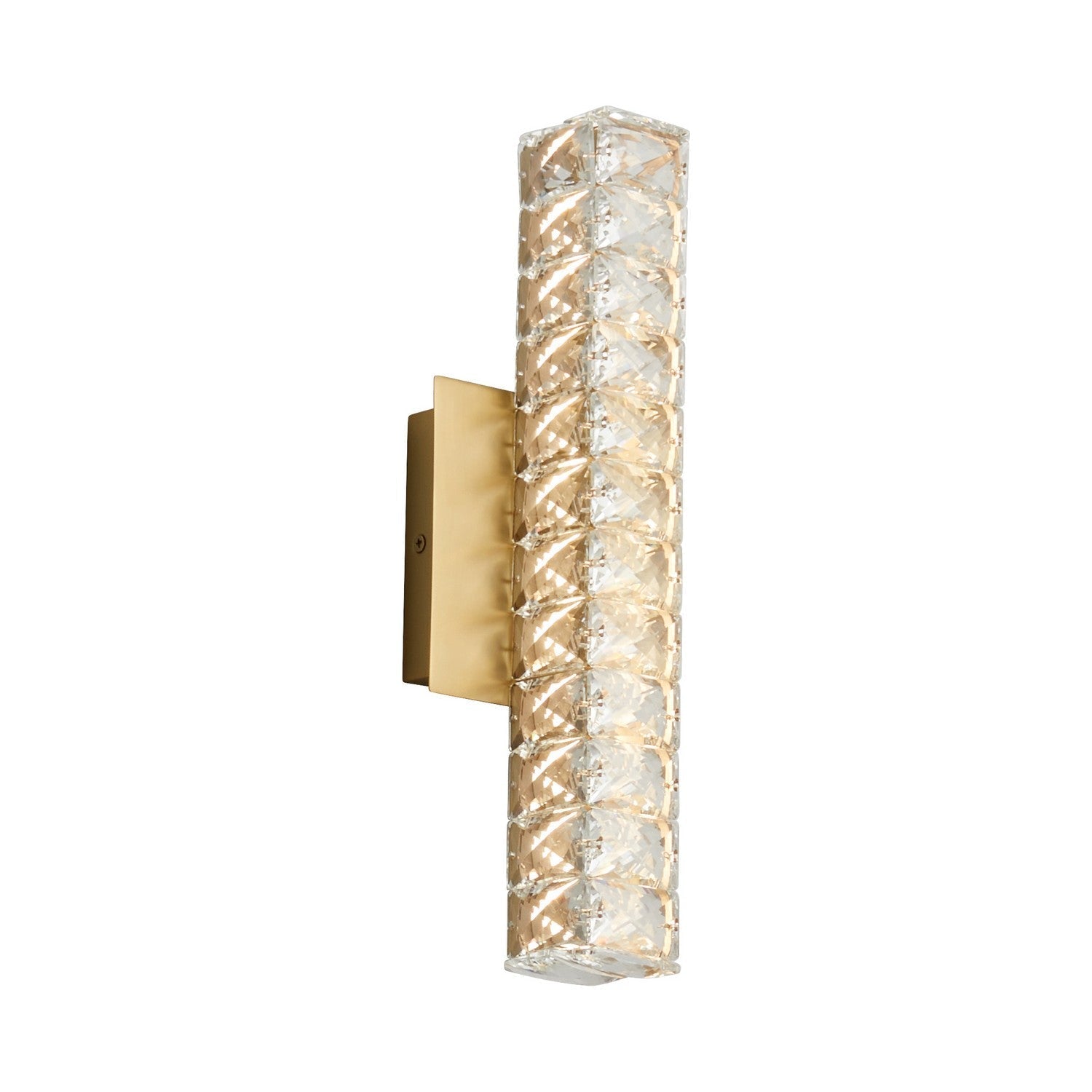 Oxygen Elan 3-572-40 Modern Sconce LED Wall Light Fixture- Aged Brass