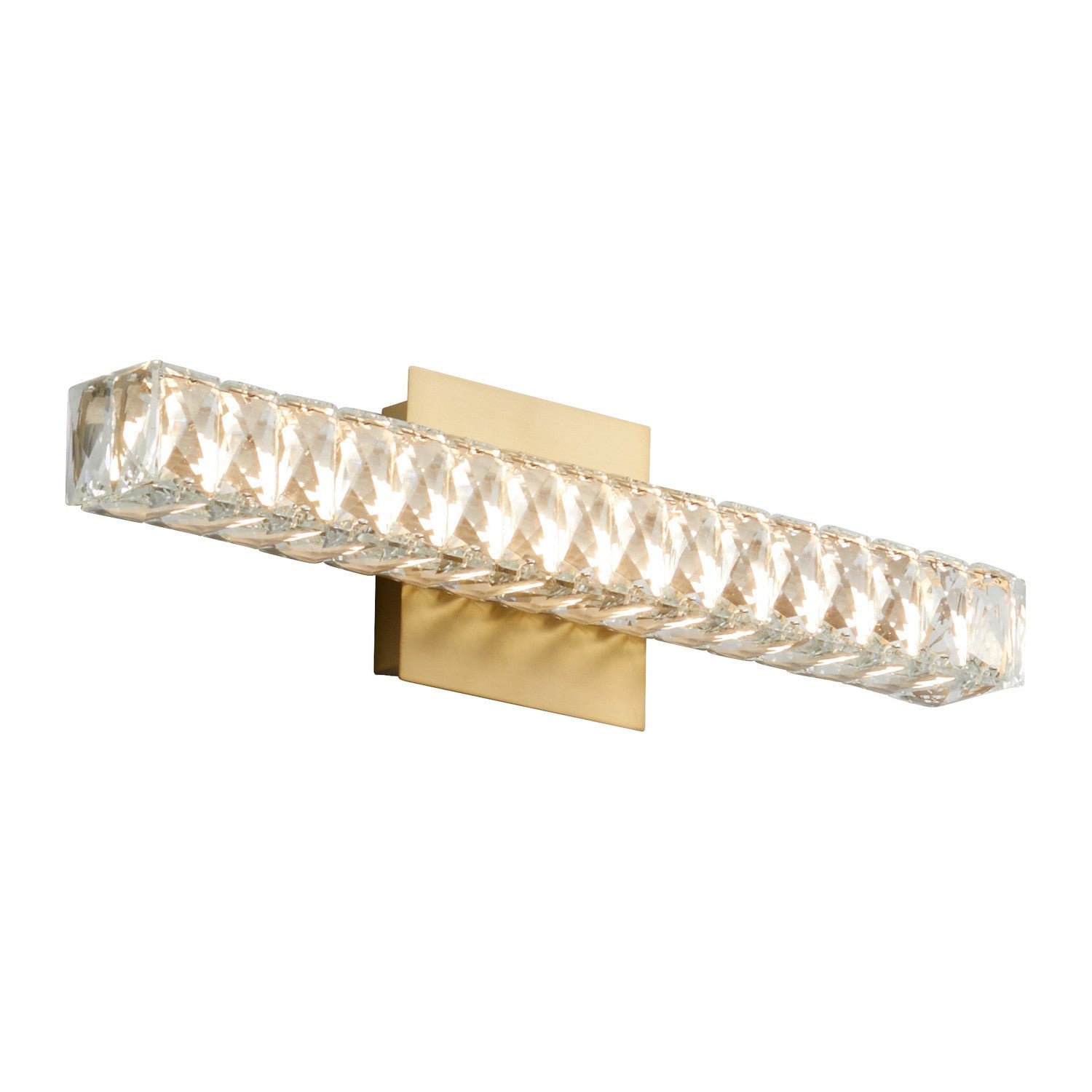 Oxygen Elan 3-573-40 Modern Vanity LED Wall Light Fixture- Aged Brass