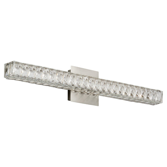 Oxygen Elan 3-574-24 Modern Vanity LED Wall Light Fixture - Satin Nickel