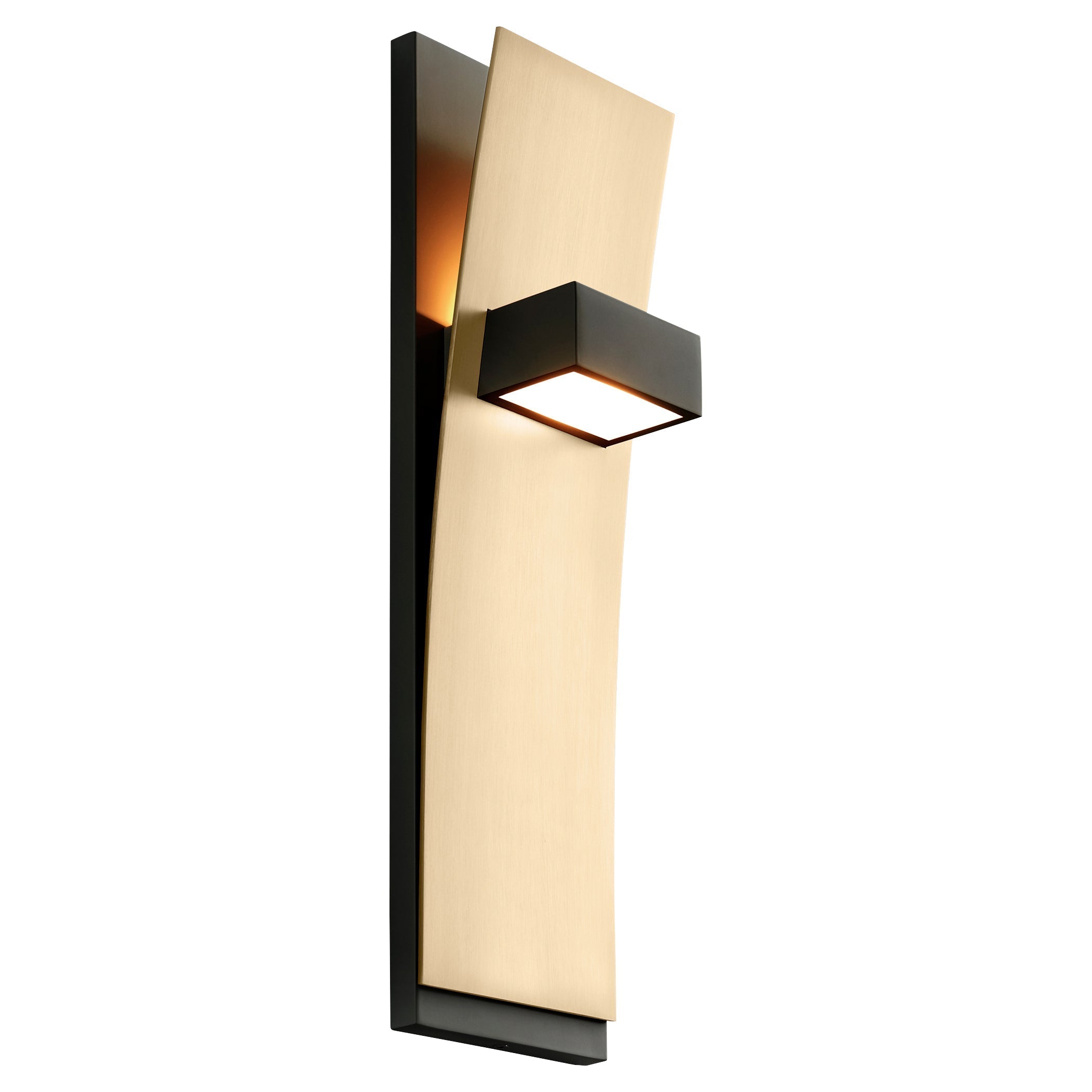 Oxygen DARIO 3-400-1540 Wall Light Fixture - Black, Aged Brass