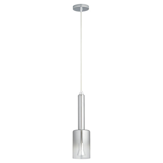 Oxygen Spindle 3-656-1314 Modern Pendant - Polished Chrome W/ Smoke Ombre