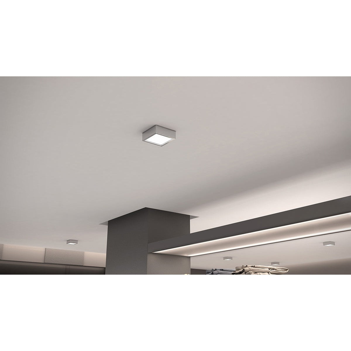 Oxygen Pyxis 3-610-24 Modern Ceiling Mount - Satin Nickel