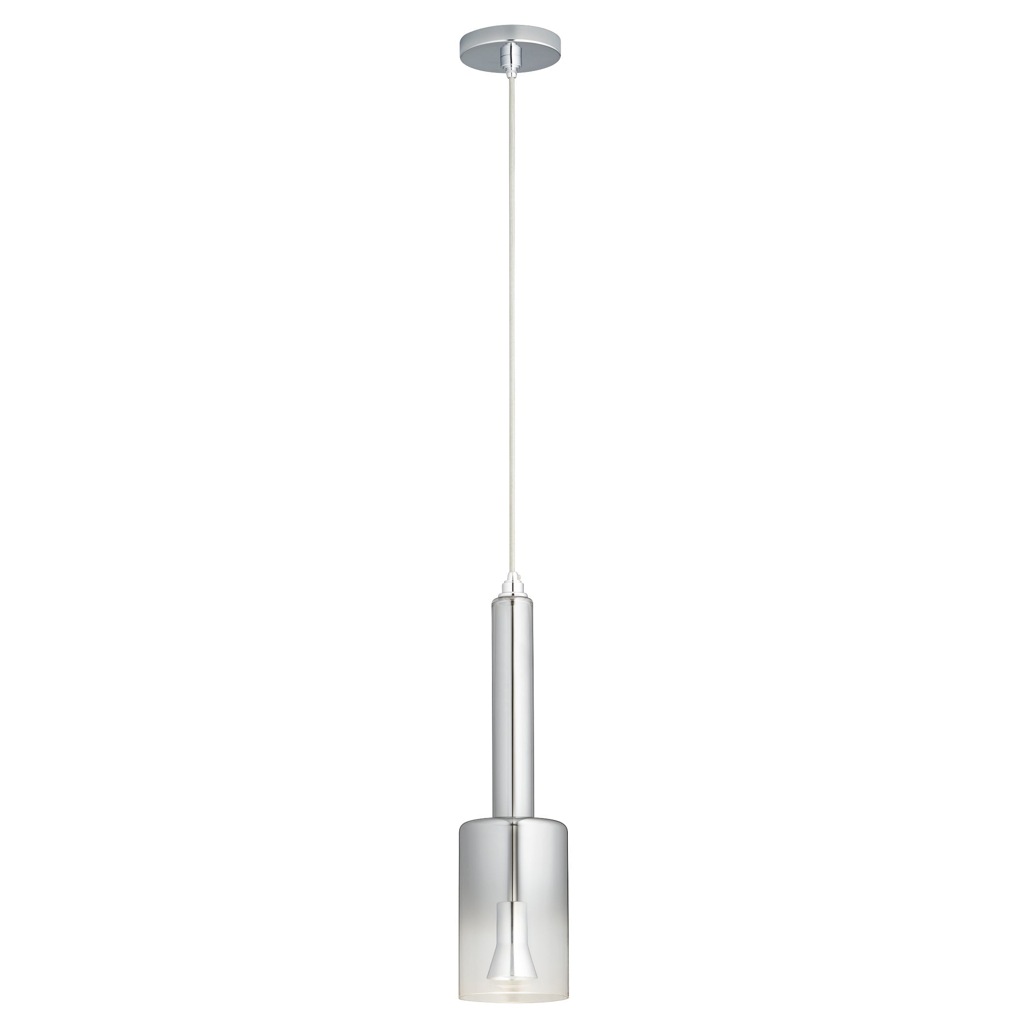 Oxygen Spindle 3-656-1314 Modern Pendant 3000K - Polished Chrome, Smoke Ombre