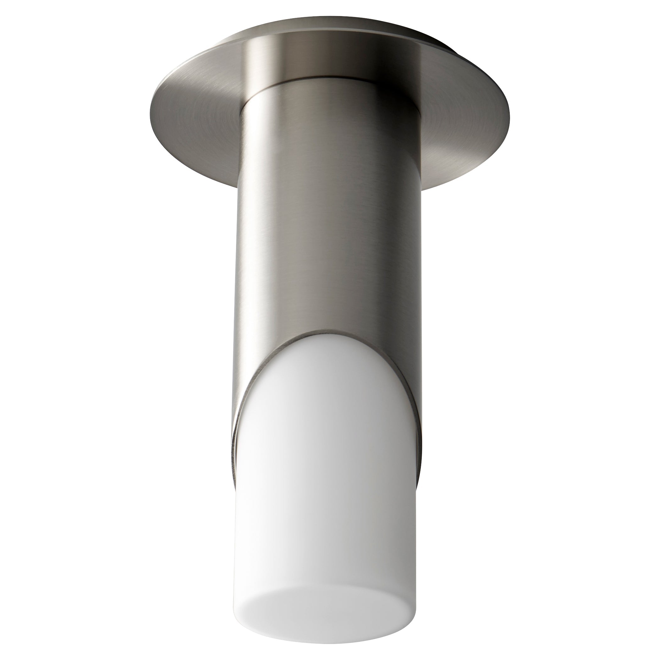 Oxygen Ellipse 3-353-124 Modern Cylinder Ceiling Mount Light Fixture - Satin Nickel