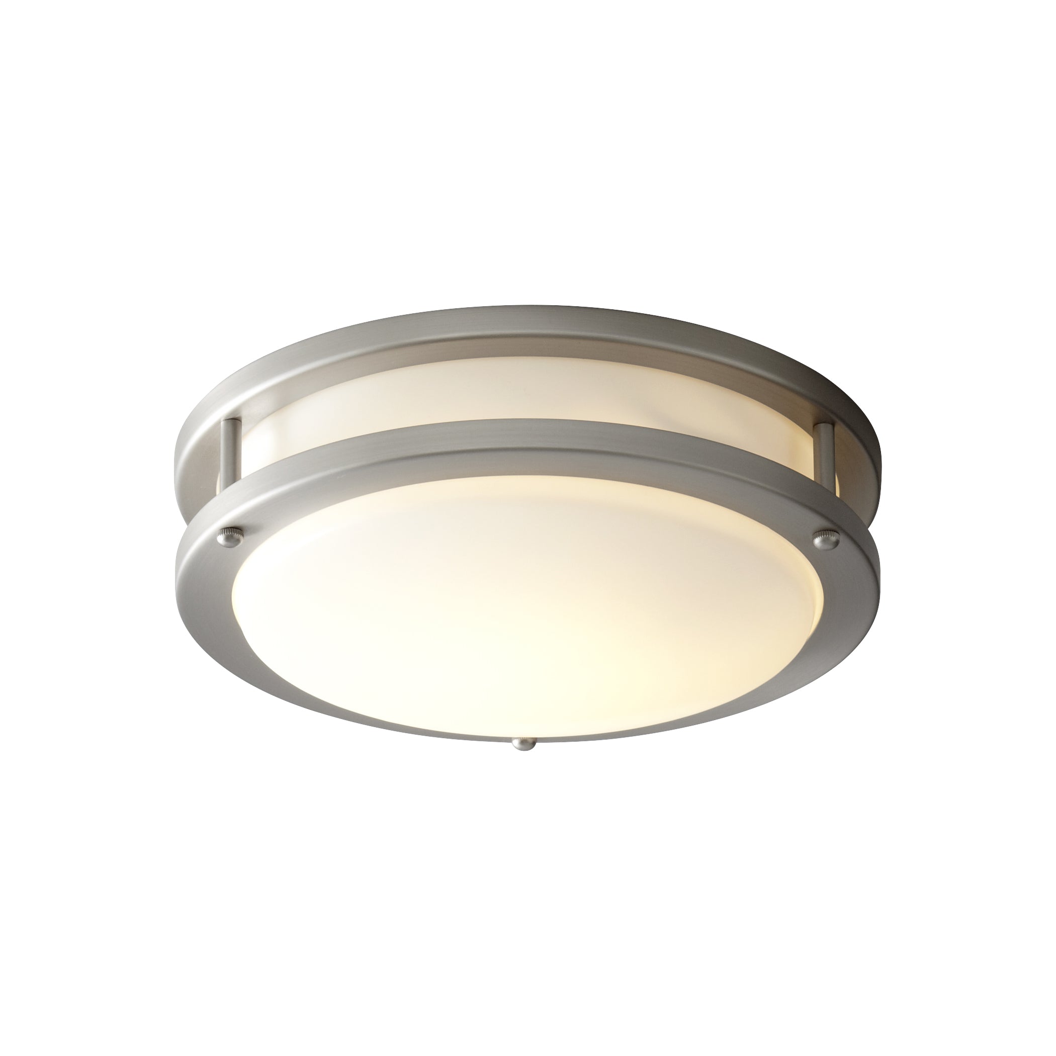 Oxygen Oracle 3-618-24 LED Ceiling Light Round Flush Mount 10 Inch 3000K - Satin Nickel
