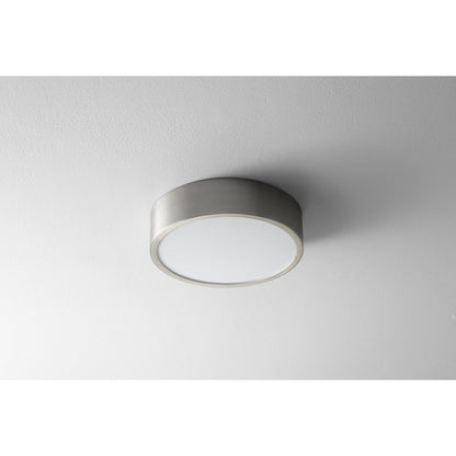 Oxygen Peepers 32-601-24 Round Modern Ceiling Mount 10 Inch LED Light 3000K - Satin Nickel