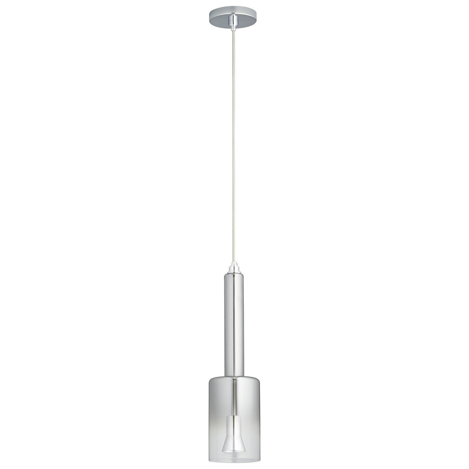 Oxygen Spindle 3-656-401314 Modern Pendant 4000K - Polished Chrome, Smoke Ombre